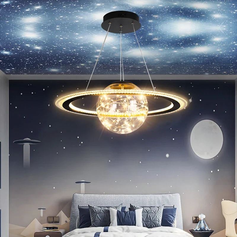 Creative pendant light earth moon football original design