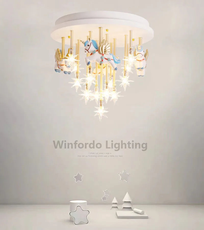 Childish light pendant light for fun bedroom