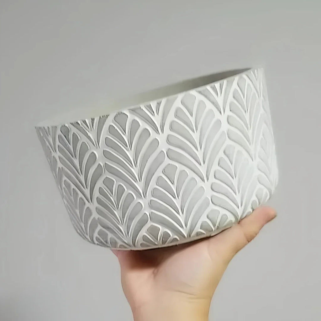 Silicone mould for flower pot concrete pattern sheets - view 2