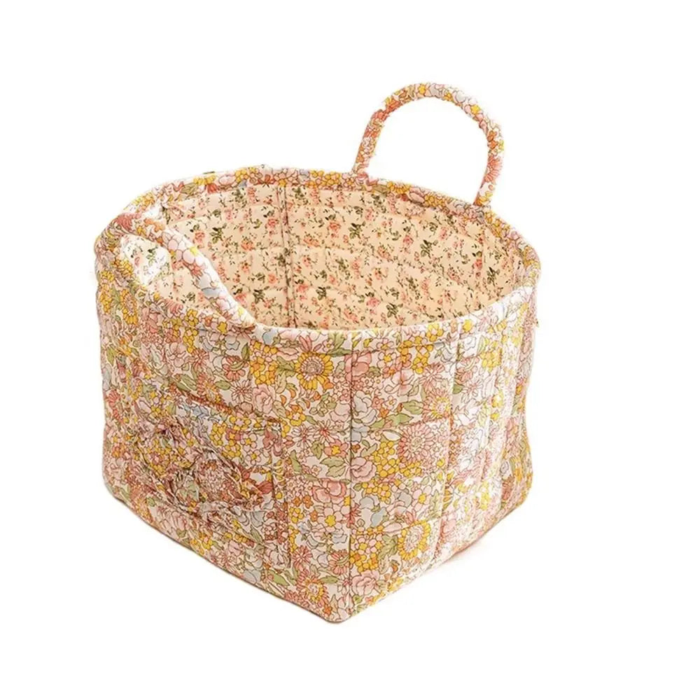 Fabric storage basket washable pastoral style stackable multi-purpose - Style G