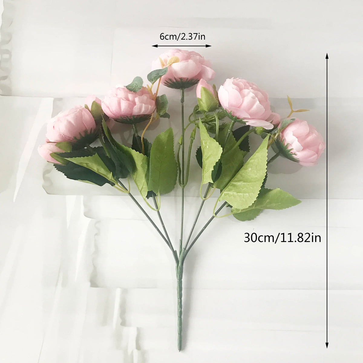 Bouquet of artificial peonies for interior wedding decoration - view 4