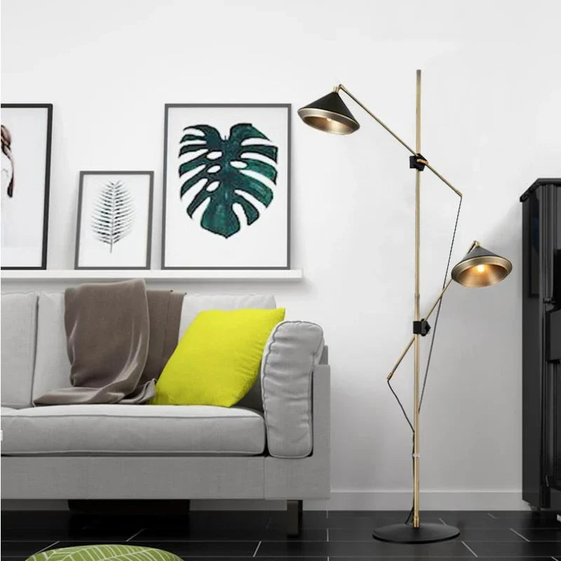 Modern floor lamp with adjustable luxury design speaker
