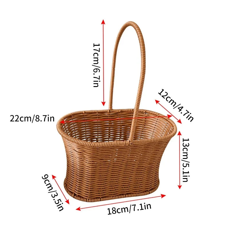 Hand woven storage basket for various uses - Panier A
