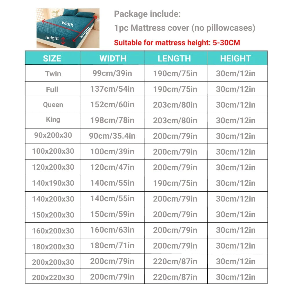 Waterproof 3D Air Fabric Mattress Cover in 120x200cm and 140x190cm - view 3