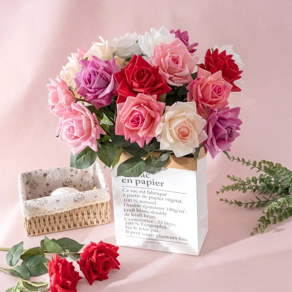 Realistic artificial rose wines for party decoration - view 6