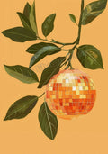 Creative poster of retro abstract disco ball decorative wall painting - 30X40cm Unframed / 9