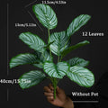 40 cm Artificial Monstera Tree with 12 Tropical Leaves - One