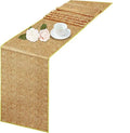 Table runner glitter gold silver festive pink