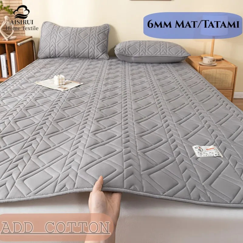 Padded bedding in soy cotton for soft bed