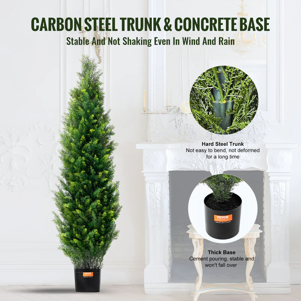 Artificial cedar topiary tree for interior and exterior decoration - view 7