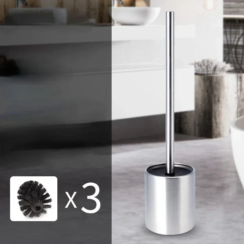 Stainless steel brush set with creative long handle - Toilet Brush Set