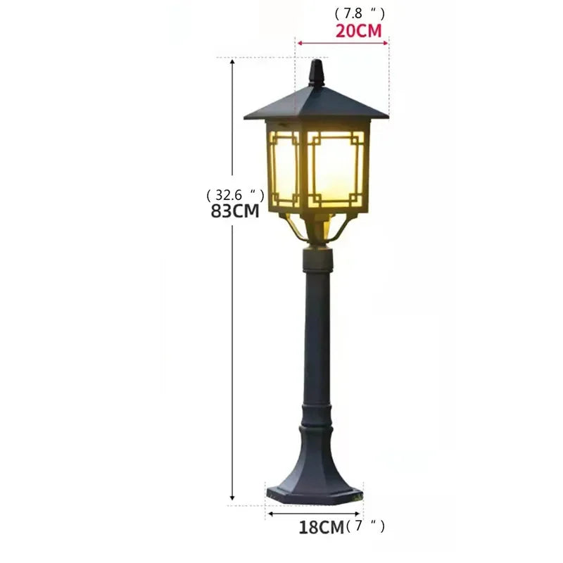 Led outdoor lamp for garden and courtyard - W  H83CM Electric