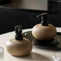 Ceramic bottle for lotion and decorative soap