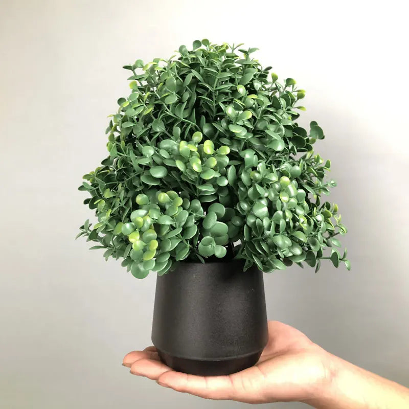 Artificial eucalyptus tree for interior and exterior decoration