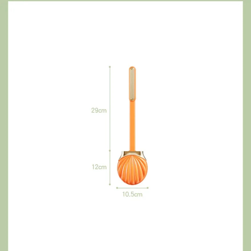 Silicone toilet brush with practical support and long handle - view 2