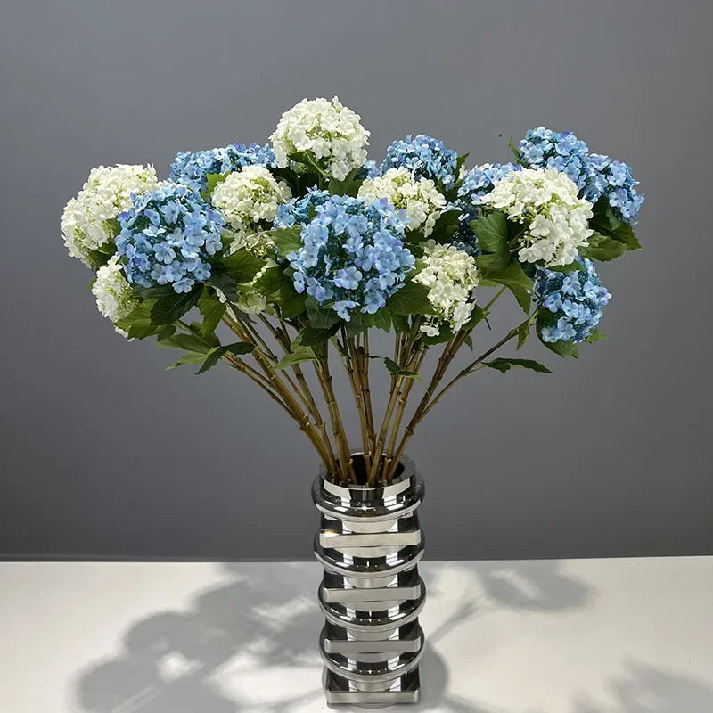 Artificial flowers hortensia decoration garden silk branch - view 5