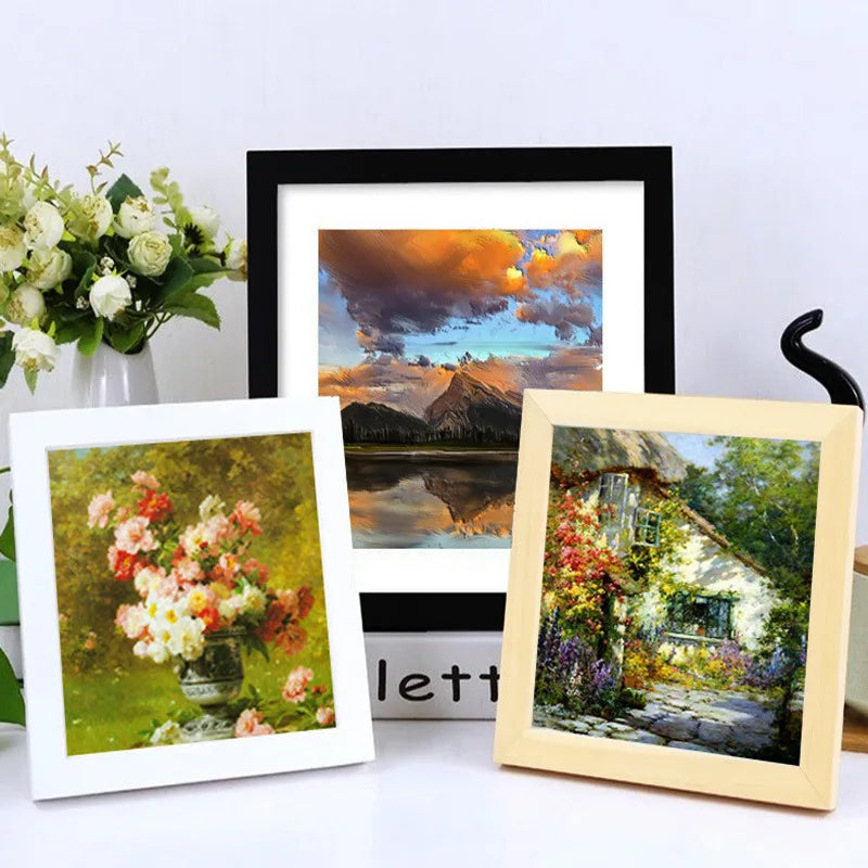 Wooden photo frame to hang for interior decoration - view 3