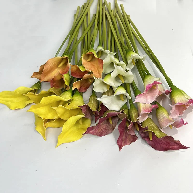 Set of 4 artificial calla lys for wedding decoration - view 2