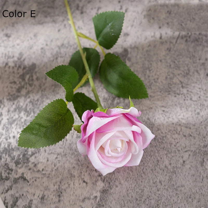 Bouquet of artificial silk flowers for wedding and decoration - E