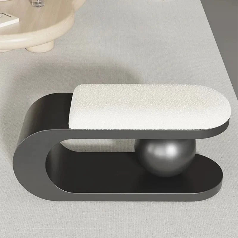 Nordic Light Luxury Home Furnishings, Shoe Changing Doors, Living Room Sofa, Bar shoe Stool,Creative Low Stool,Simple shoe Stool - view 3