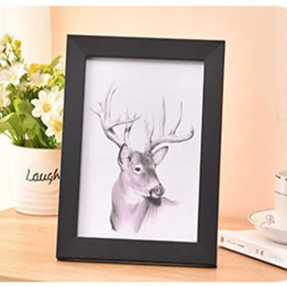 Colorful handcrafted photo frame for DIY decoration and display - Black / 15x20cm
