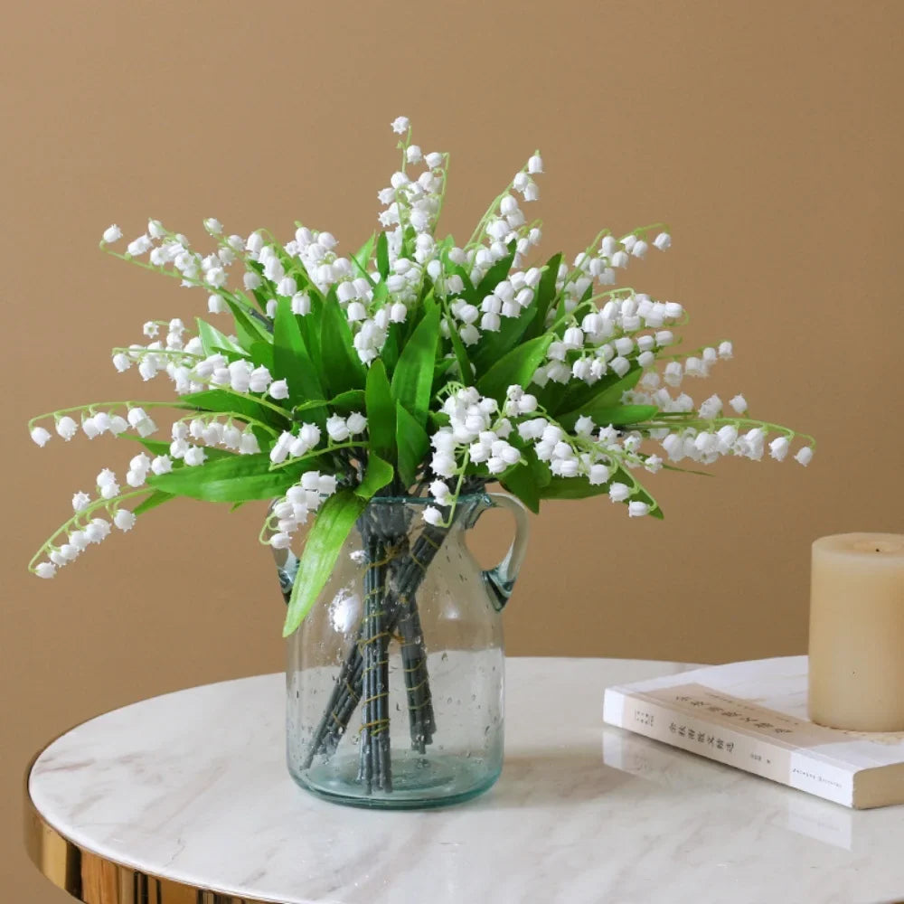 10 white artificial plants for wedding decoration - view 2
