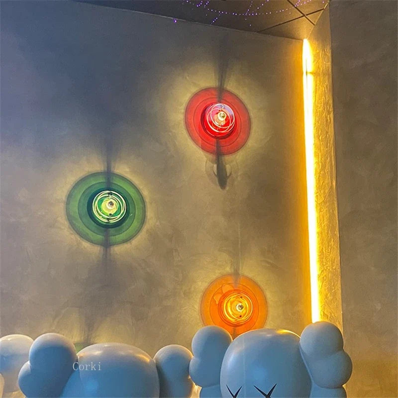 Modern acrylic wall sconce for bright interior