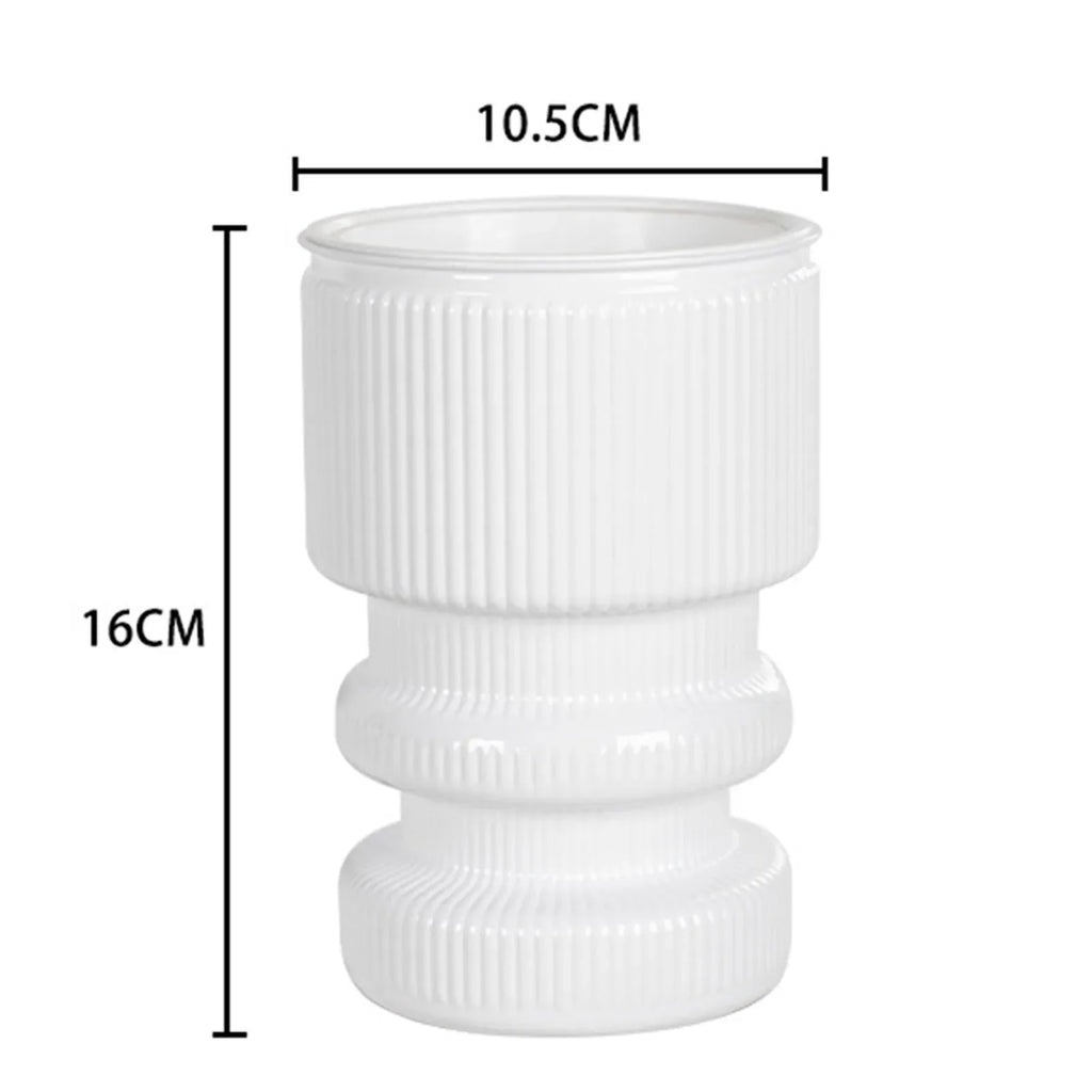 Hydroponic flower pot with automatic garden decoration - Pure white 1