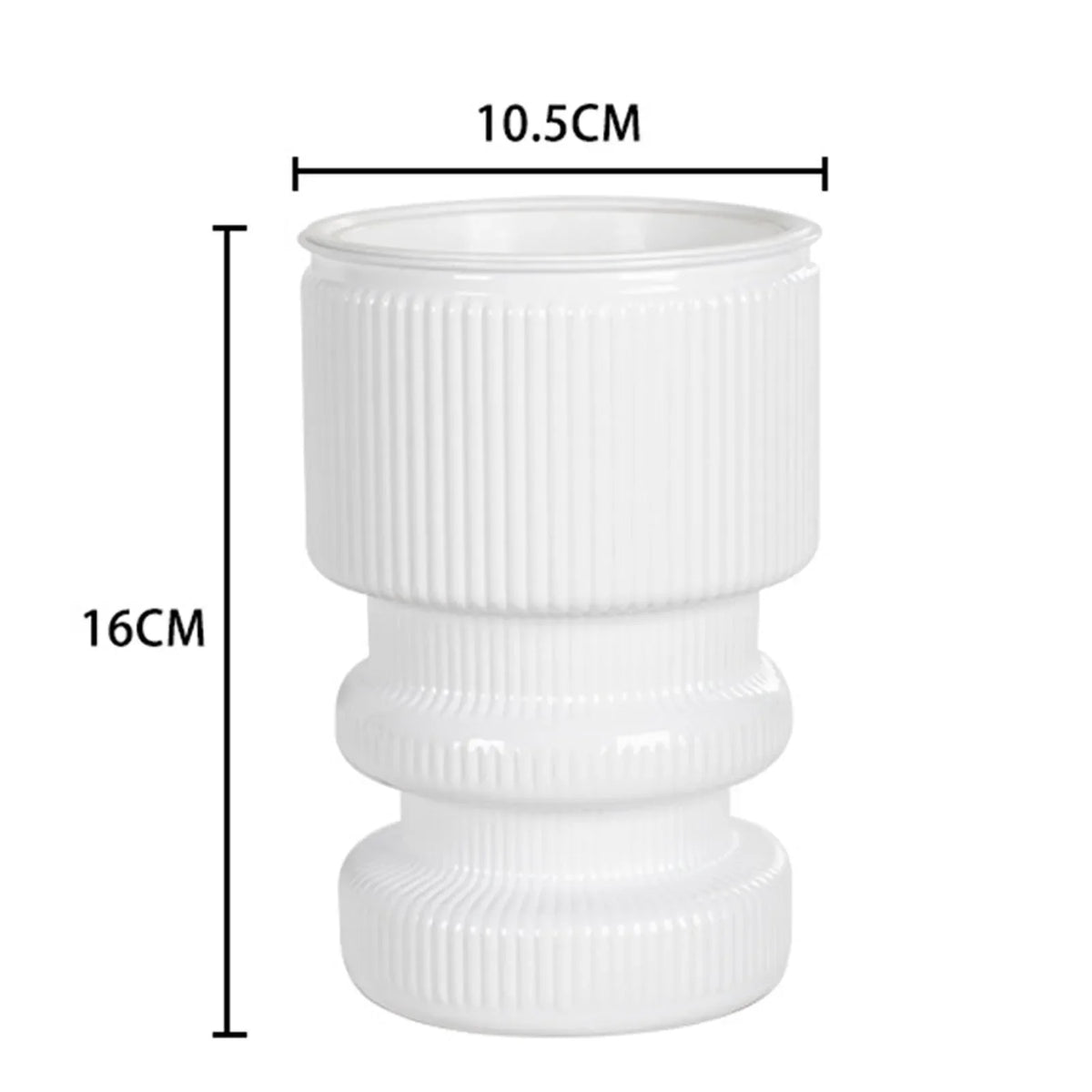 Hydroponic flower pot with automatic garden decoration - Pure white 1