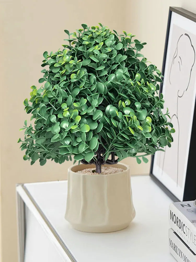Small artificial eucalyptus tree for interior and exterior decoration - view 4