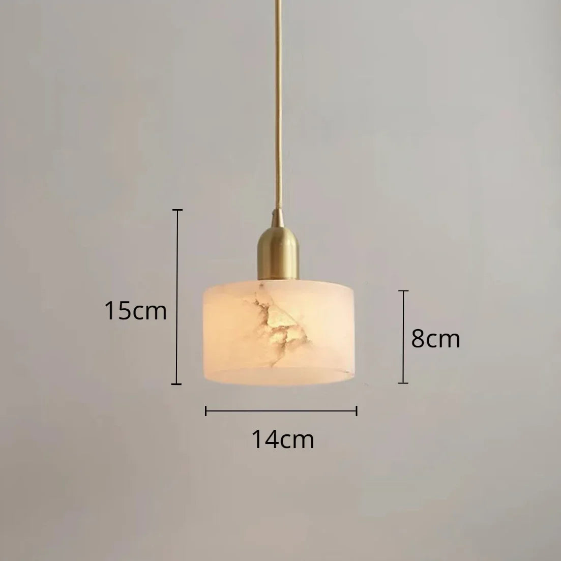 Nordic marble pendant light modern design for interior - Lampe en marbre