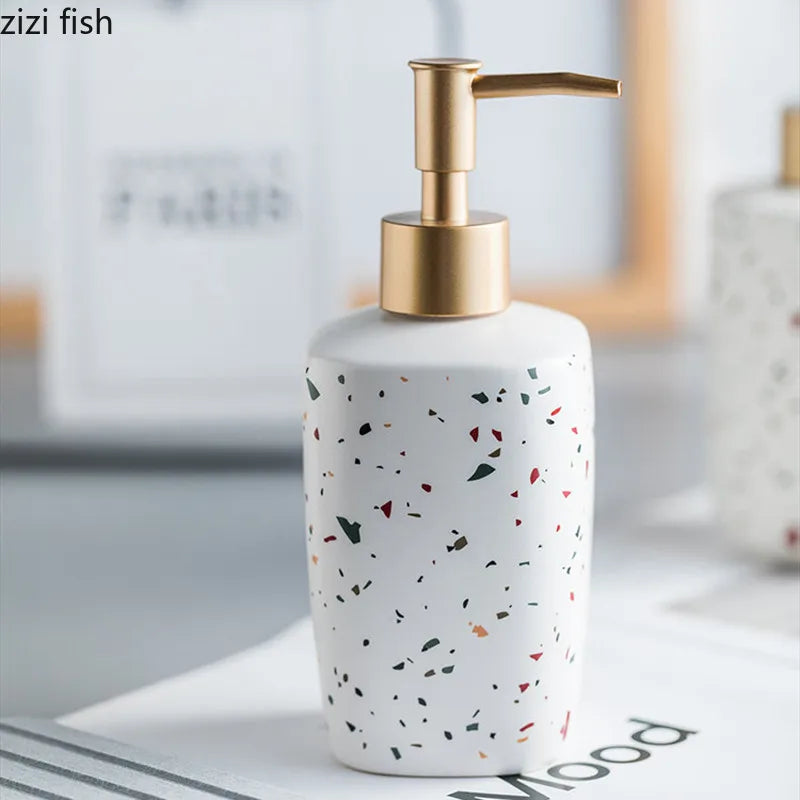 Ceramic bottle for soap and portable lotion - view 4