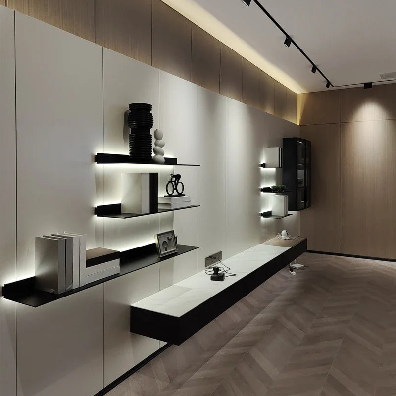 Aluminium light-filled wall shelf - view 3