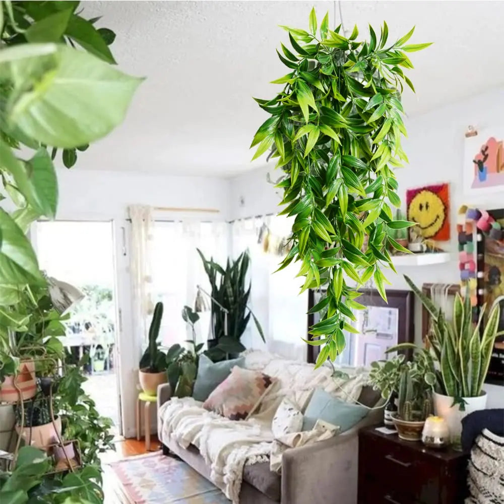 Bamboo hanging plants for outdoor garden decoration - view 2
