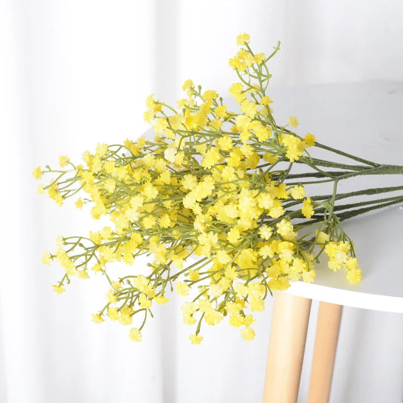 Bouquet of artificial flowers stars for parties and decorations - Yellow