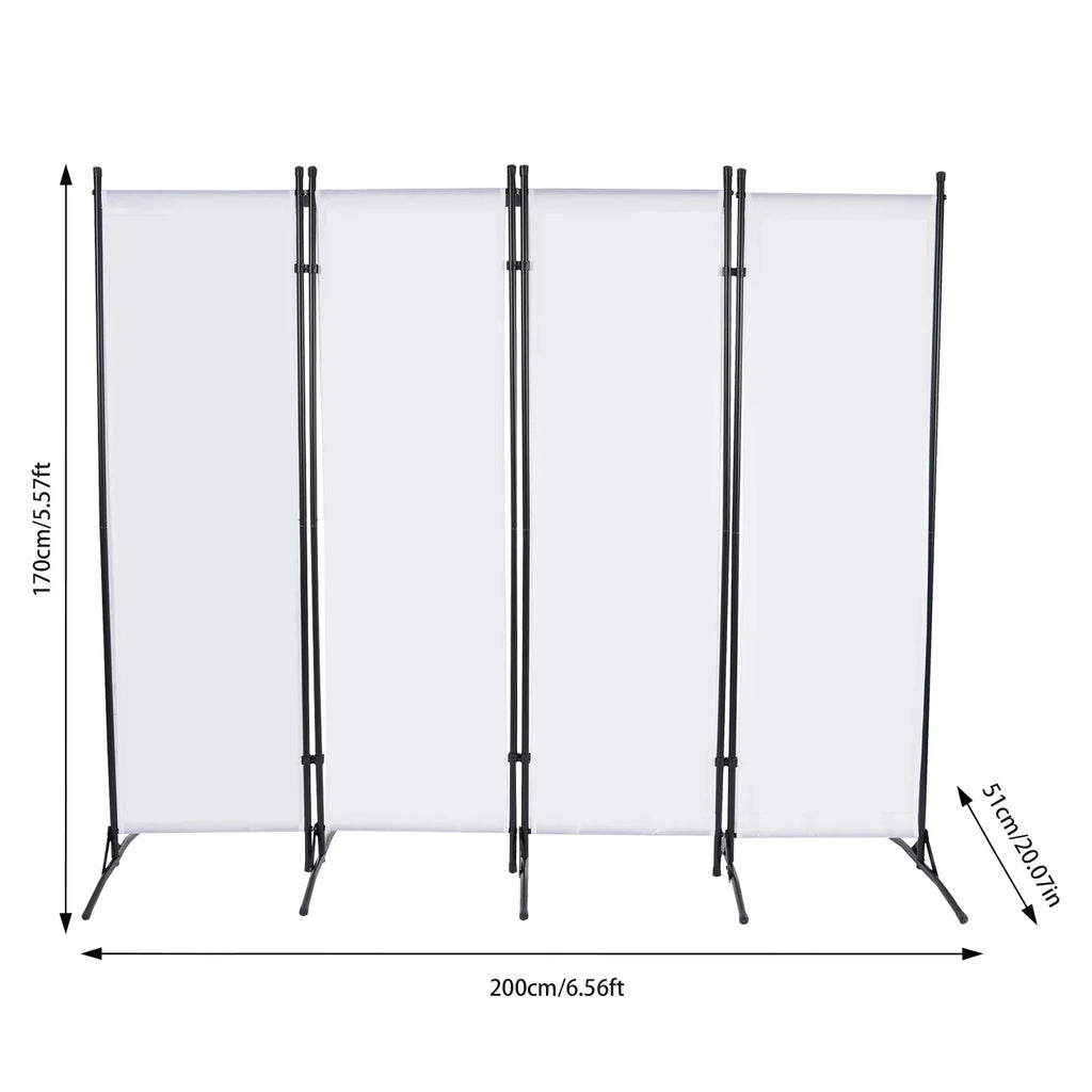 3/4 Panel Folding Room Divider Freestanding Tall Privacy Screens Partition Office/Room Partition Divider, 2.6×1.8m / 2×1.7m - view 6