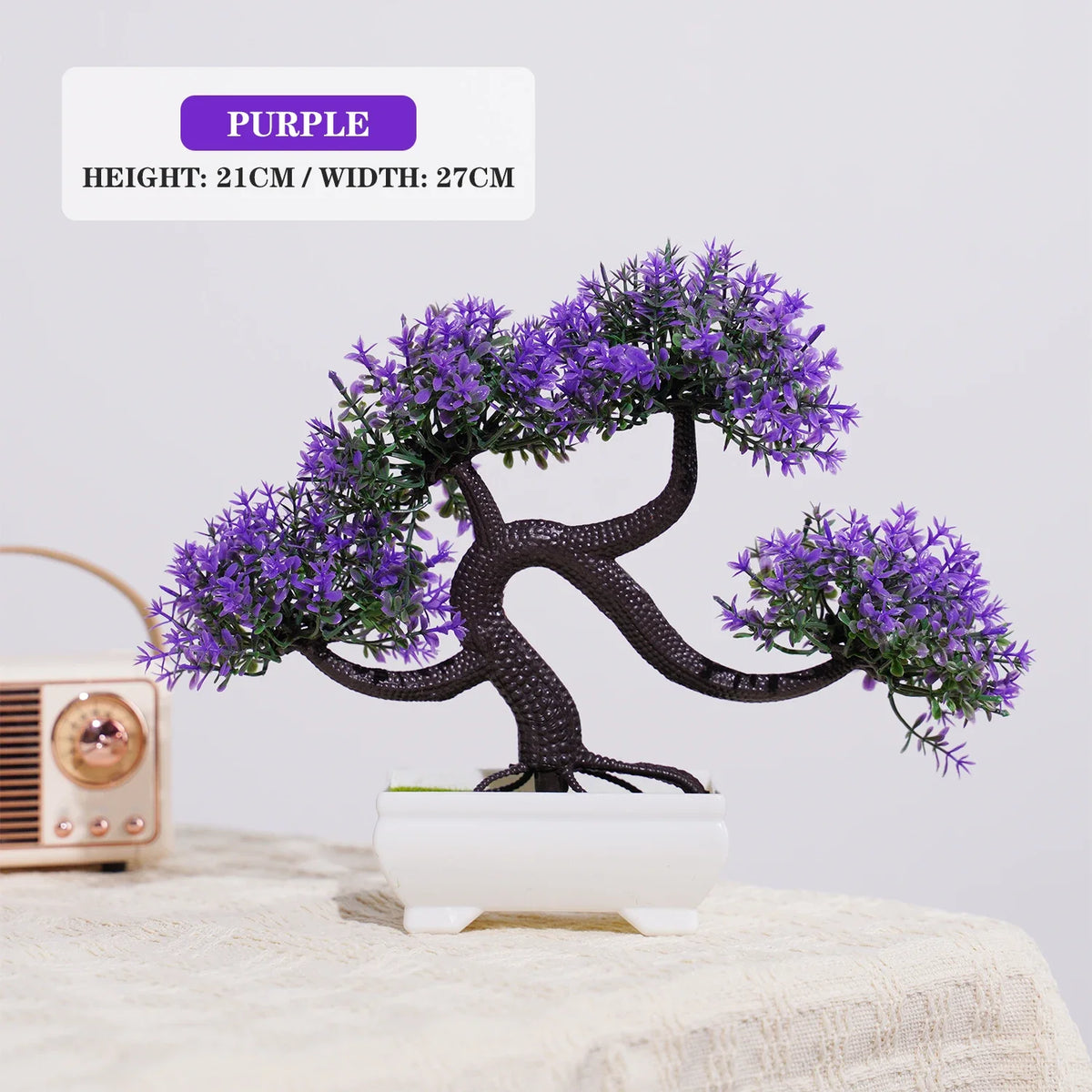 Artificial plants bonsai small tree interior and exterior decoration - PJ33-01 / With Pot
