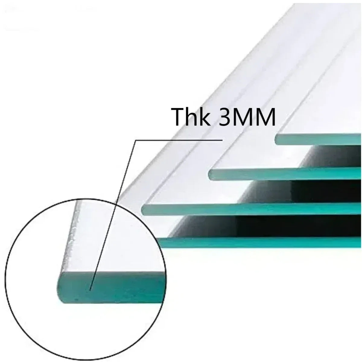 Ellipse Irregular Bathroom Acrylic Shatterproof Mirrors, Wall Mirror, Non Glass Mirror decor for Bedroom, Living Room - view 3