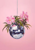 Creative poster of abstract retro disco ball for wall decoration - 20X30cm Unframed / 3