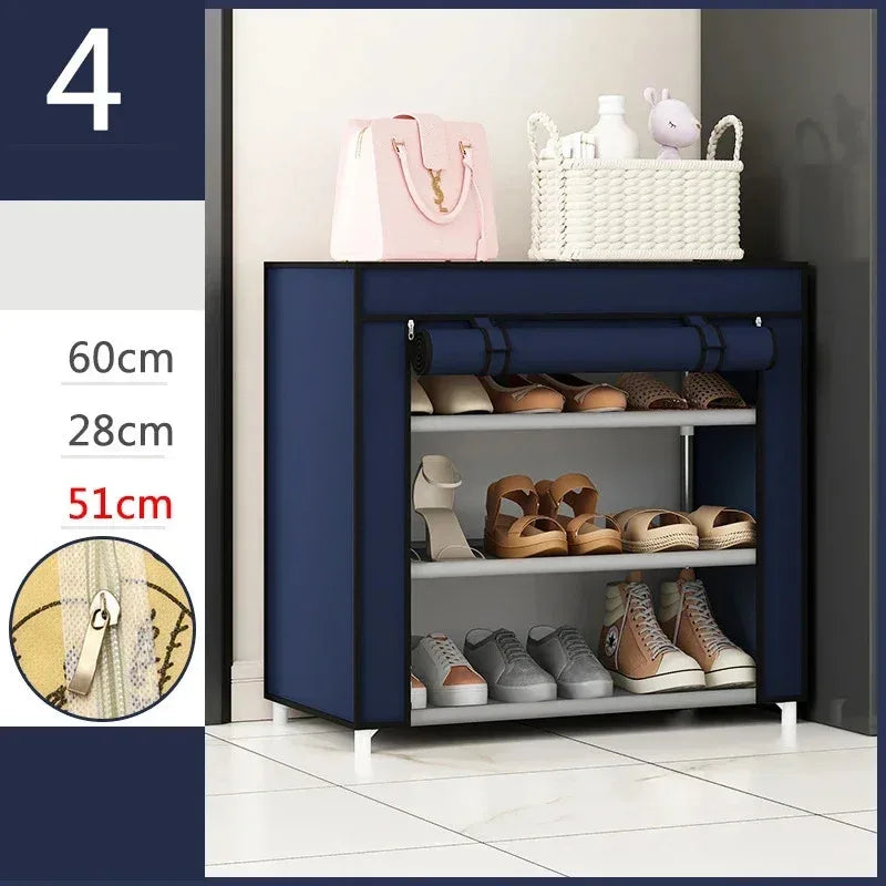 Storage organizer for plastic shoes 120 luxury pairs 2023 - Navy Blue 4