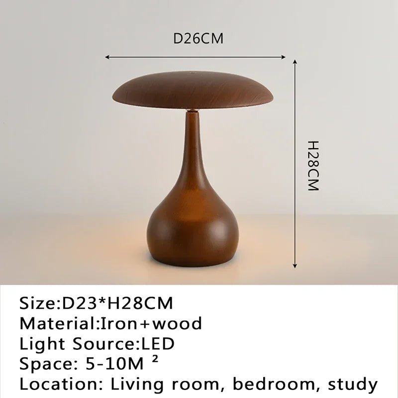 Modern desk lamp, retro creative living room, study room, villa, hotel bedroom, interior decoration, glossy LED bedside lamp - Style  O / EU Plug