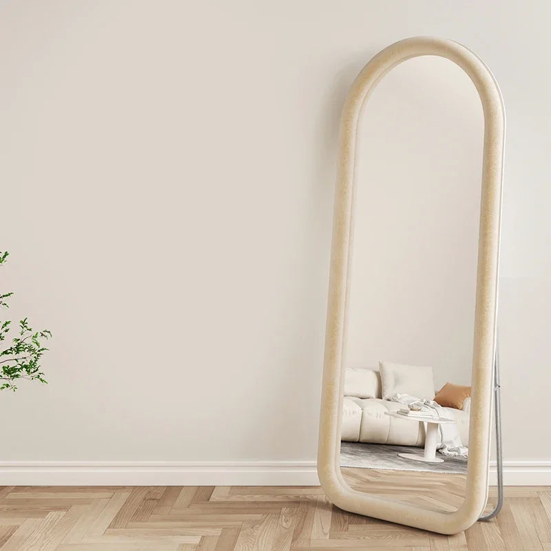 Full length modern mirror for dressing style ins - B Beige / 60x160cm