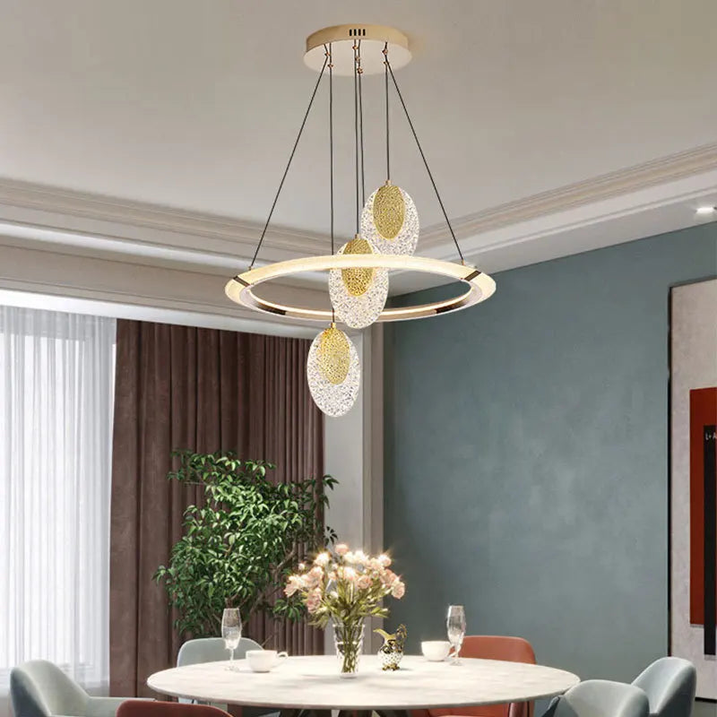 Modern bright crystal chandelier for elegant interior decoration