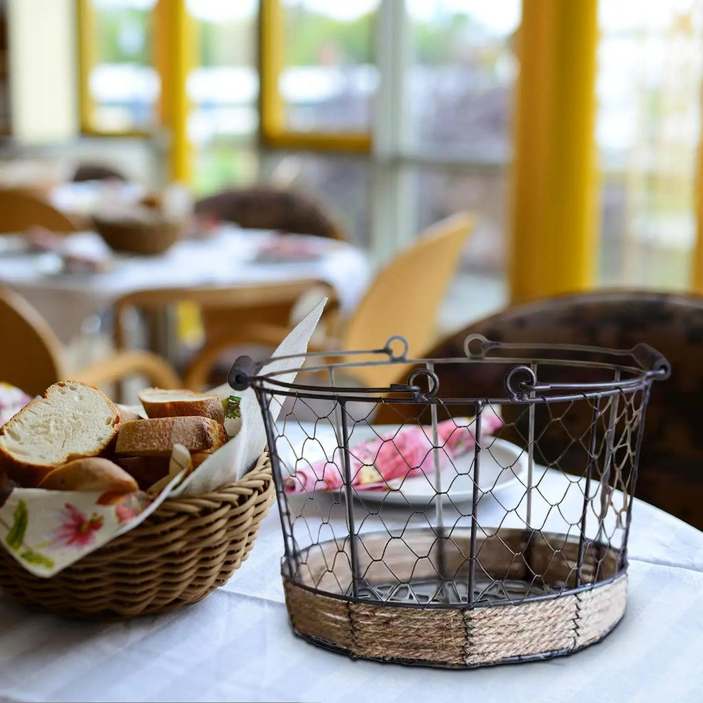 Iron wire storage basket for fruit and eggs - view 6