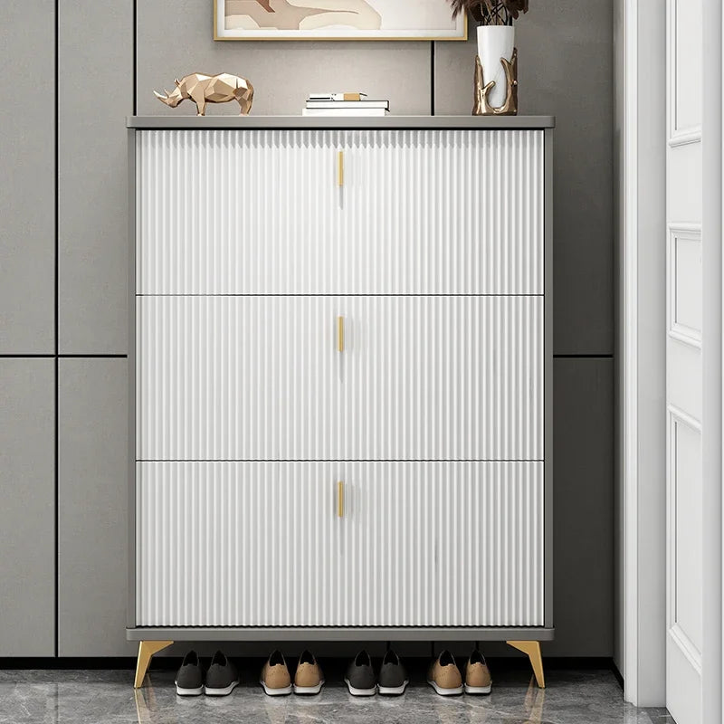Modern multilayer shoe cabinet for optimal storage