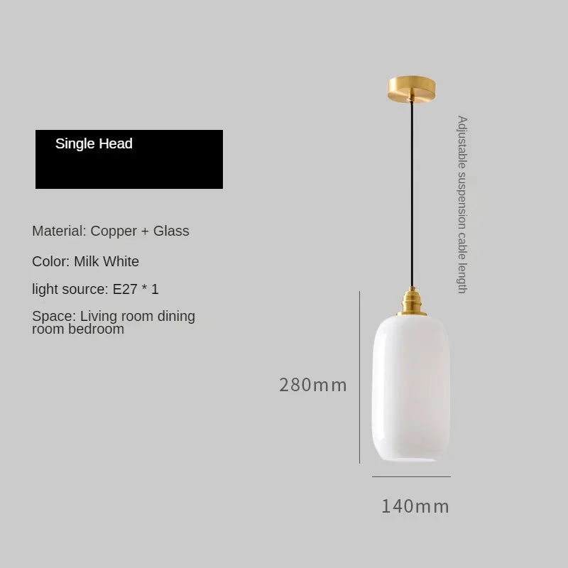 Glass artistic chandelier for an elegant atmosphere - One / Warm White