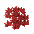 Set of 50 maple leaf decorations for parties and events - Red Wine