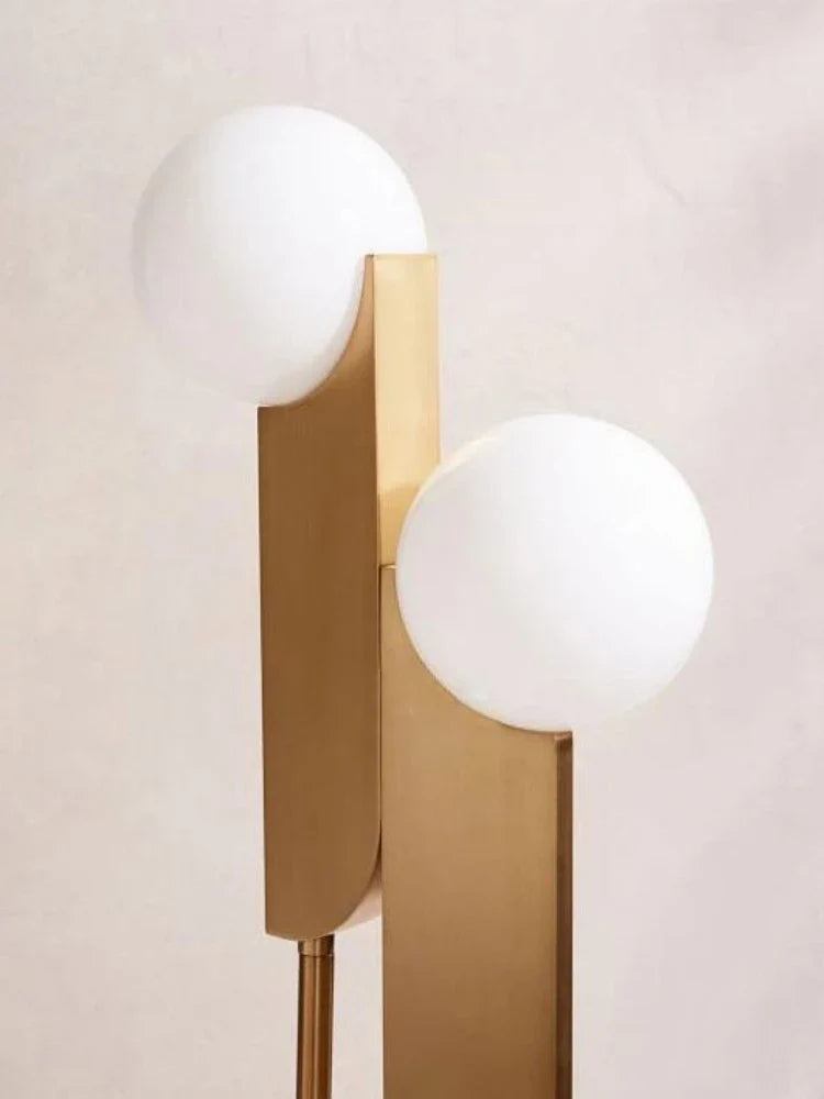 Modern double head glass ball lamp for elegant lighting - view 5