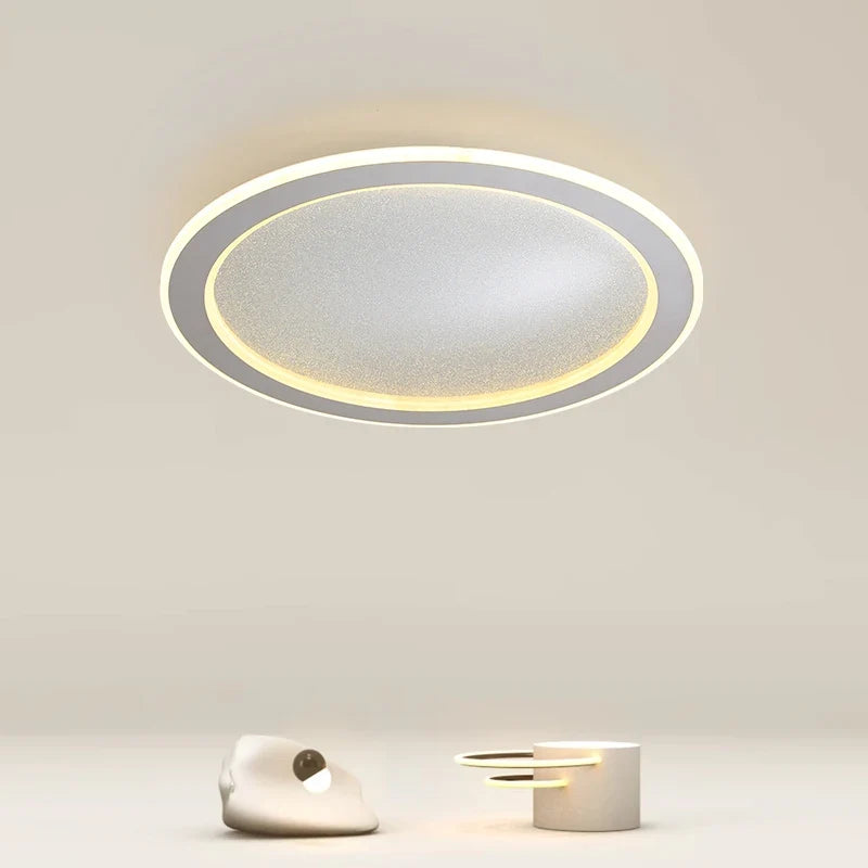 Modern LED ceiling lamp in the shape of a ring for interior decoration - view 2