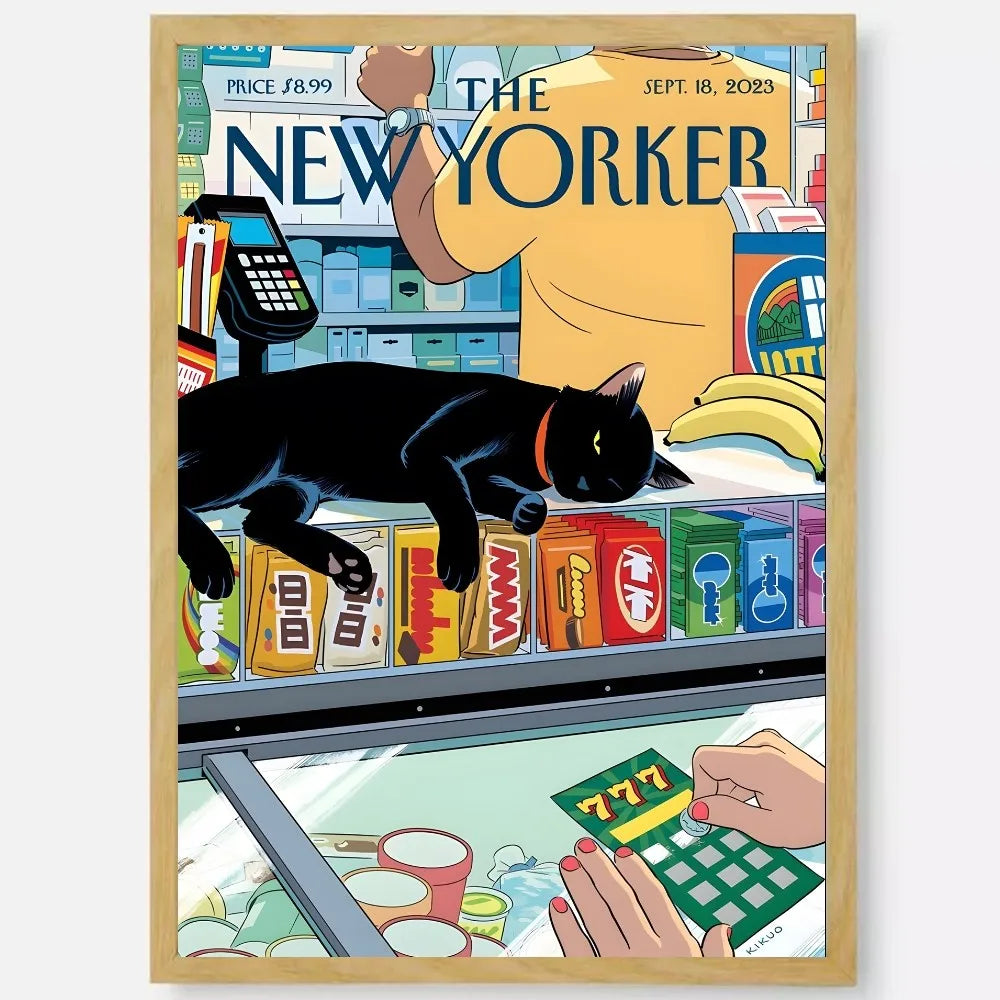 Energetic New Yorker Wall Poster Waterproof Sticker - Z12 / 30x40cm No Frame